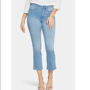 NYDJ Womens 16 Crop High Waist Slim Bootcut Jeans in Lustre NEW
